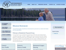 Tablet Screenshot of hendershotfinancial.com